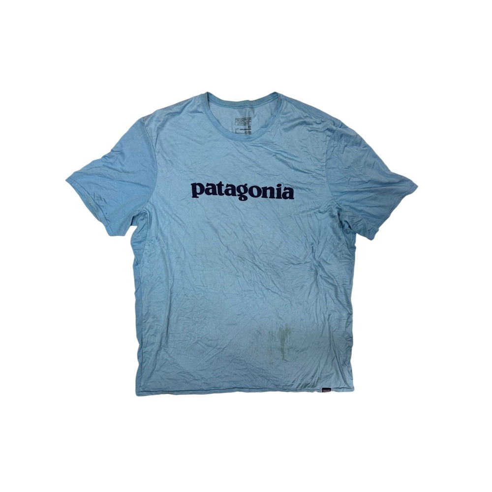 Patagonia Men's L Blue Capilene Daily Baselayer T-Shirt Performance Tee Crew